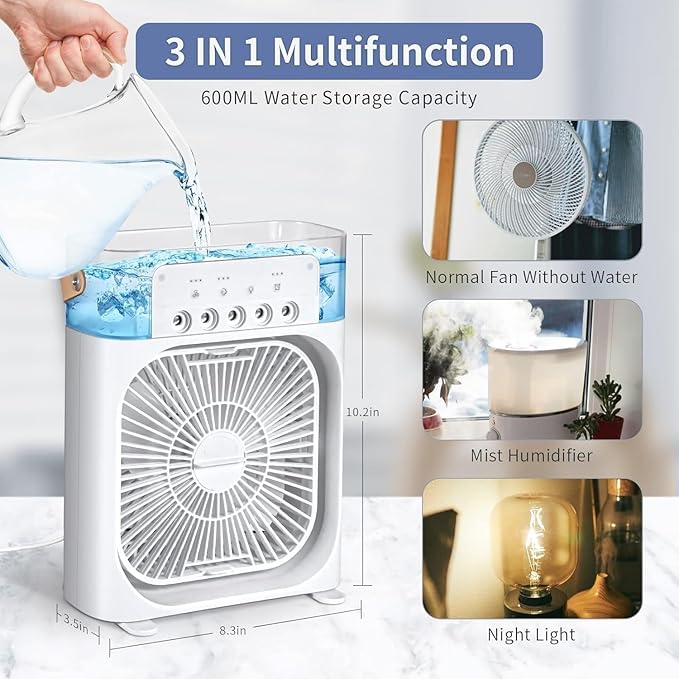 Portable 3-in-1 Air Cooler Fan